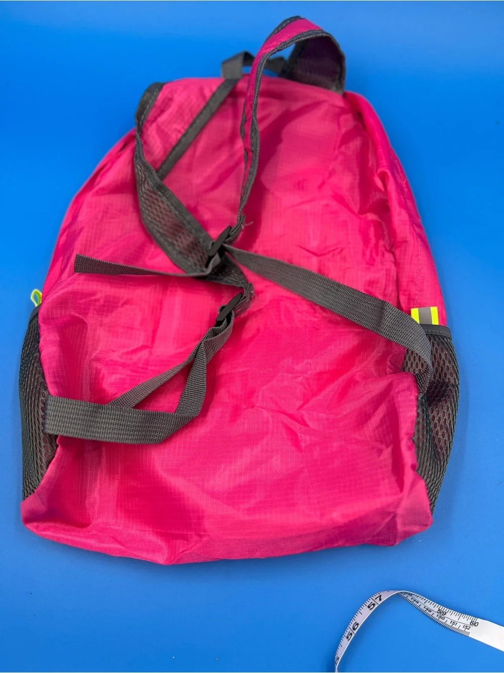 Girls Pink Backpack with Gold 'L' Monogram and Floral Accent